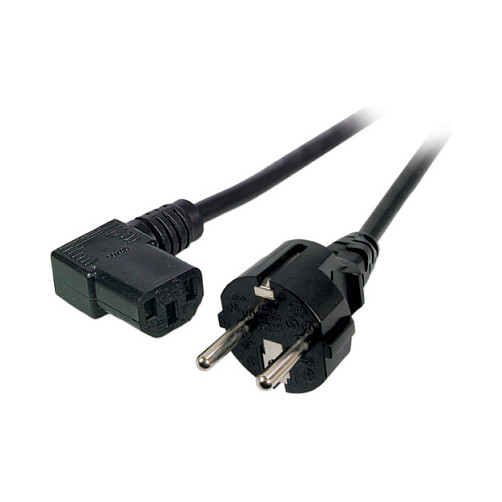 Kabel za napajanje EFB ELEKTRONIK Schuko na C13 kutni 2m crna boja-0