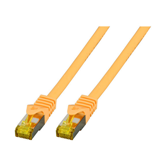 EFB RJ45 Patchk. S/FTP Cat.6A LSZH Cat.7 Rohk. 20.00m gelb-0