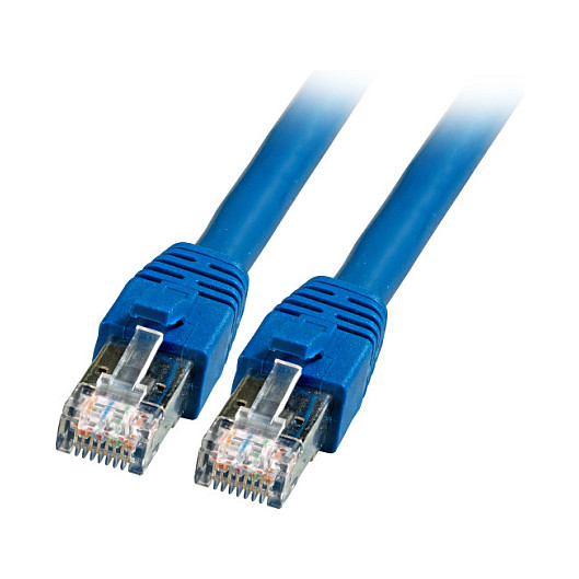 EFB RJ45 Patchkabel Cat.8.1 S/FTP LSZH BC blau 0,5m