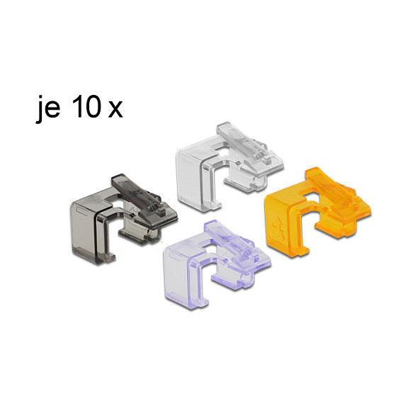 Netzwerk RJ45 Reparatur Clip 40 StÃ¼ck S