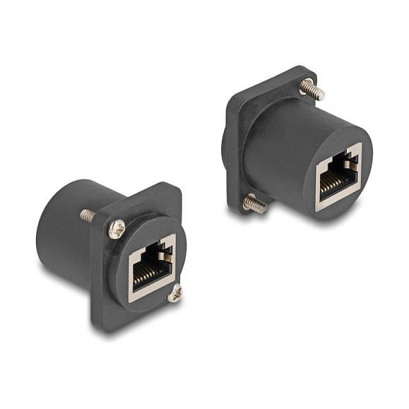 Mrežni modul DELOCK D-Type RJ45 (ž/ž) crna boja - 88106