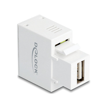 Keystone modul DELOCK s USB-A priključkom za punjenje 5W bijela boja-0