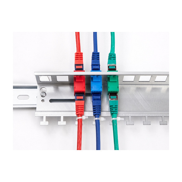 Keystone Metall Halterung 12 Port fÃ¼r Hutschienen und Wandmontage-3