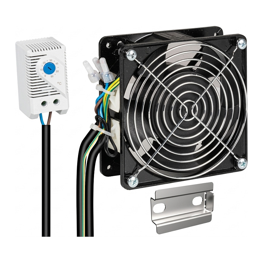Set ventilatora za mrežni ormar EFB ELEKTRONIK K9601.1 (1U, 19", s termostatom)