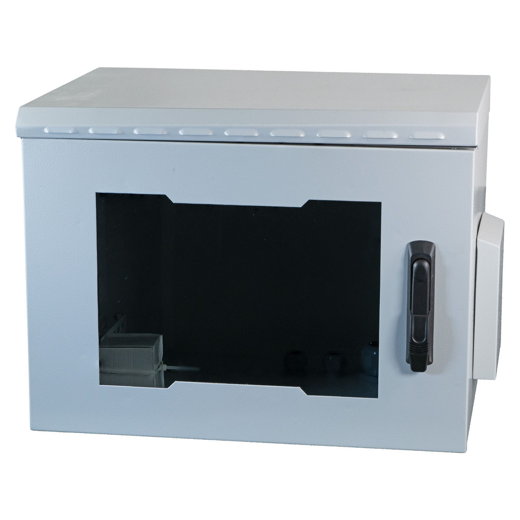 EFB 19" WandgehÃ¤use IP55, 7HE, Glastr, Tiefe 450 mm, RAL7035