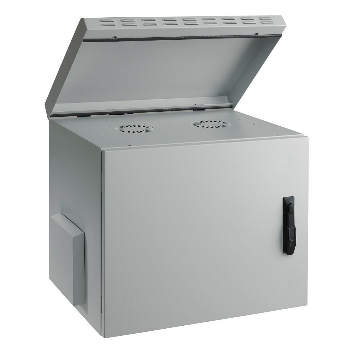 EFB 19" WandgehÃ¤use IP55, 7HE, Glastr, Tiefe 450 mm, RAL7035-2