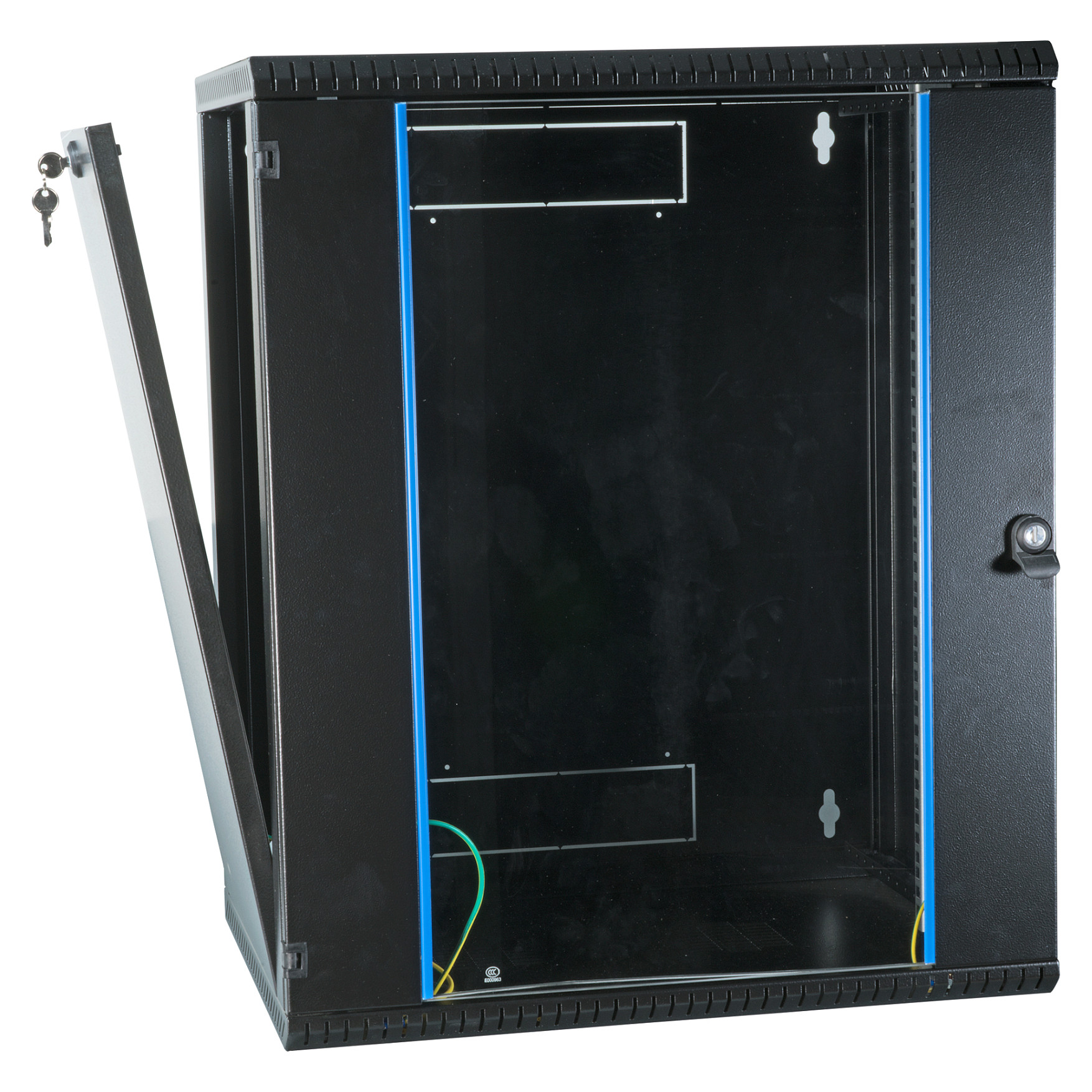 EFB 19" WandgehÃ¤use 15HE, fest, 1-teilig, RAL9005, Tiefe 600 mm-2