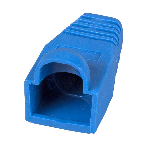 EFB Knickschutztlle RJ45 blau, mit Rastnasenschutz, VPE 100-0