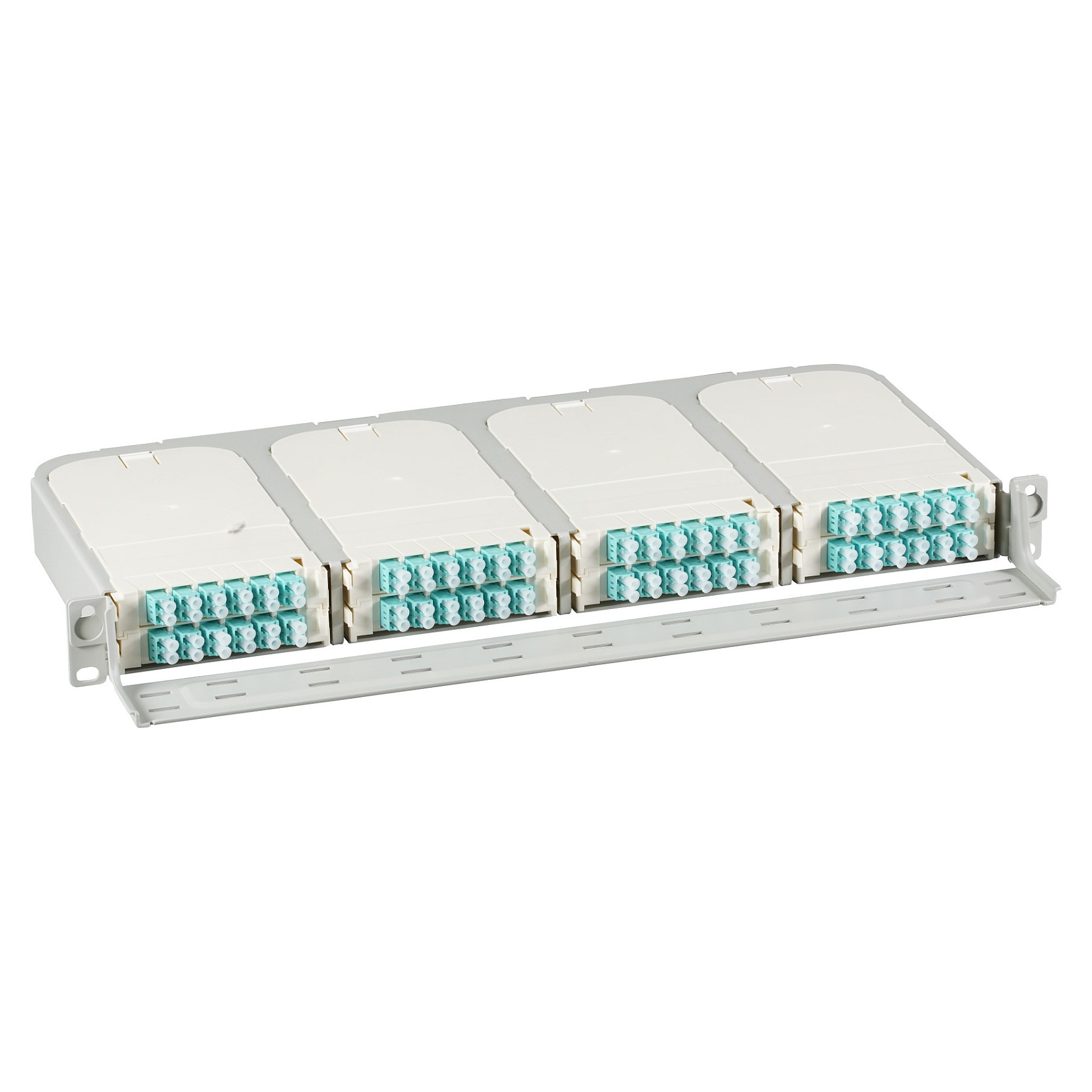 FTTH 19" 1HE Trger fr 8x Moduleinschbe,FTTH-MODUL-X inkl. Kabelf-1