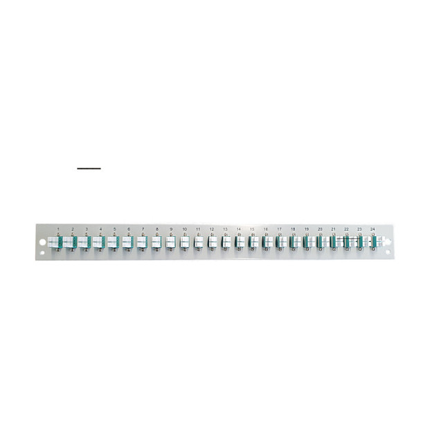 Panel EFB Elektronik 1U opremljen s 24x LC Duplex OM3 spojnicama, sivi-1