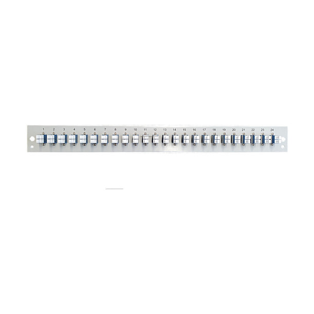 Panel EFB Elektronik 1U opremljen s 24x LC Duplex OM3 spojnicama, sivi-2