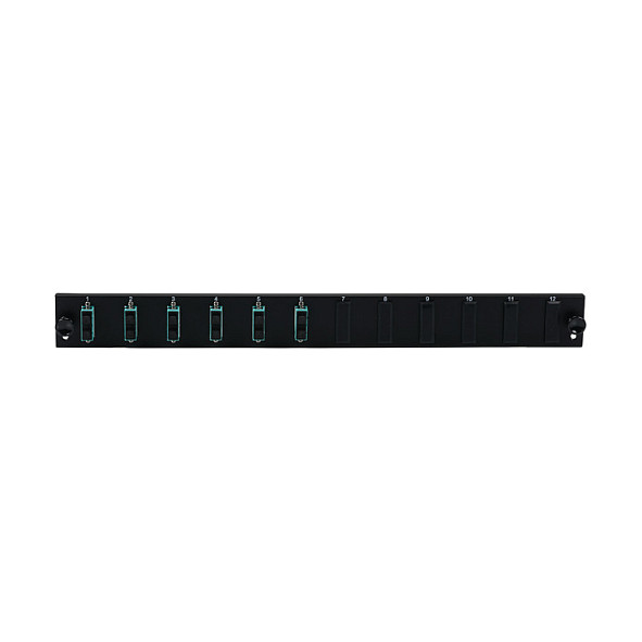Patch panel frontblenda EFB ELEKTRONIK 12-portna (6x SC Duplex OS2), crna boja-2