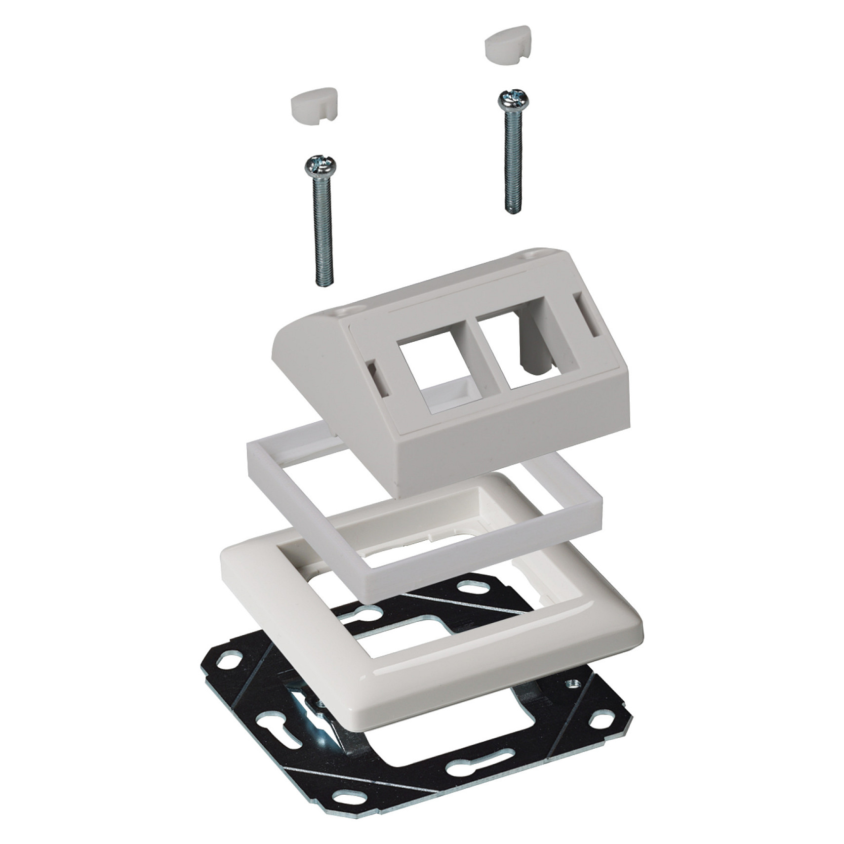 Keystone adapter okvir EFB ELEKTRONIK za Gira program (50x50mm, RAL9003 bijela boja)-1