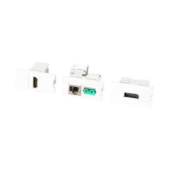 EFB Multifunktions-Rahmenset mit 1-und 2-Port Adapter Keystone Format(HDMI,USB,-2