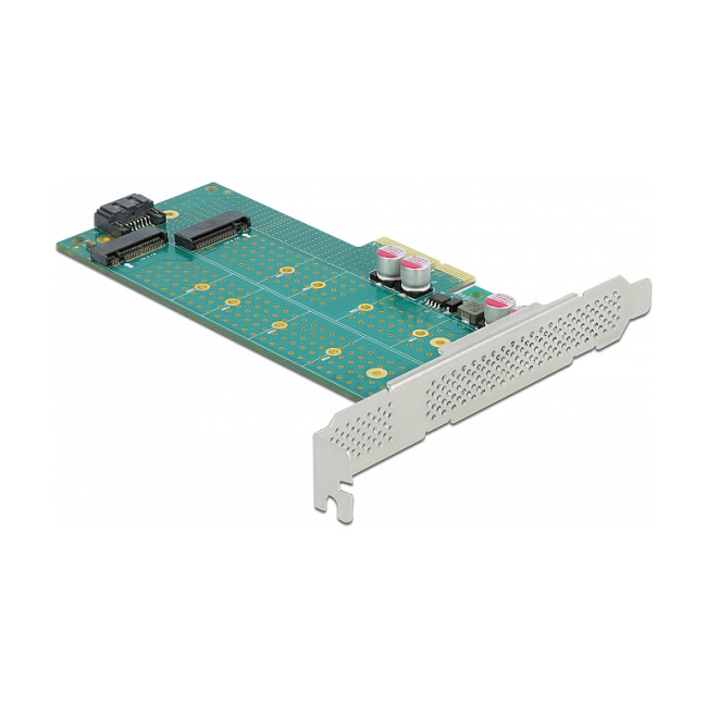 Adapter DELOCK PCIe x4 na M.2 (Key B + Key M), Low Profile - 89047