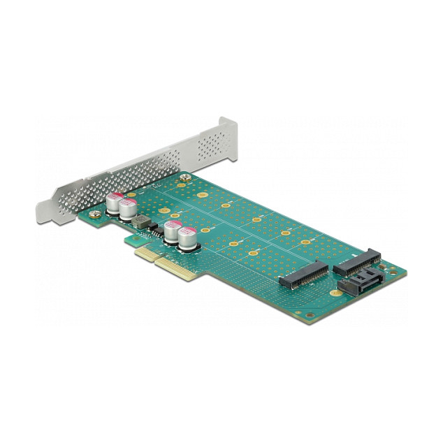 Adapter DELOCK PCIe x4 na M.2 (Key B + Key M), Low Profile - 89047-2