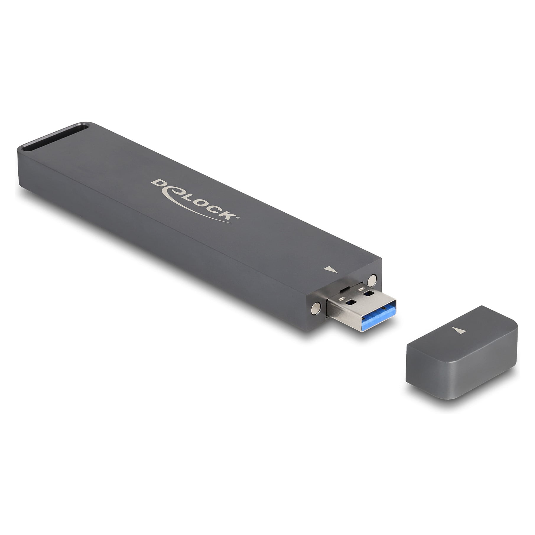 Externes GehÃ¤use fÃ¼r M.2 NVMe PCIe SSD oder SATA SSD mit USB 10 Gbps Typ-A Stecker-0