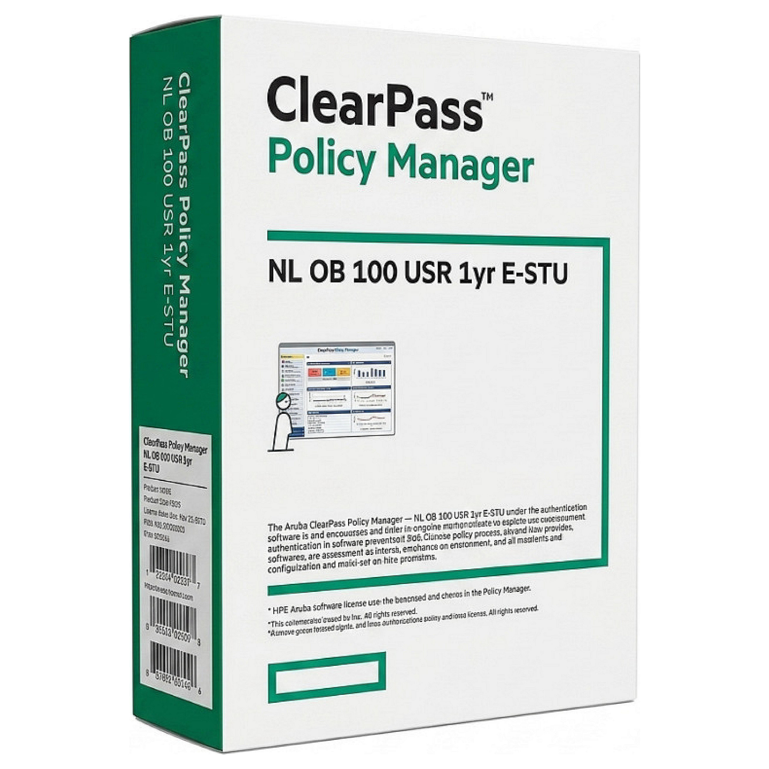 HPE ARUBA ClearPass NL OB licenca za 100 korisnika (1 godina)-0