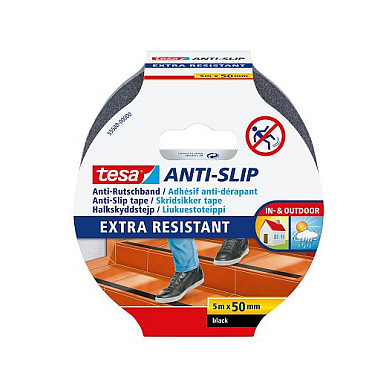 Protuklizna traka TESA 55588, 50 mm x 5 m, crna boja-0