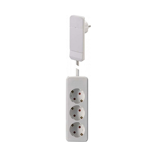 BACHMANN SmartPlug Flachstecker, mit 3x Schutzkontakt Steckdosenleiste, wei, 1,6 m-0