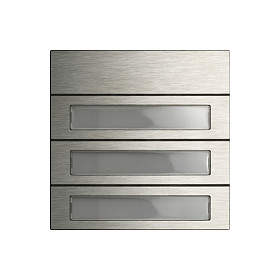 GIRA 5533920 Ruftastenmodul 3f System 106 Edelstahl-0