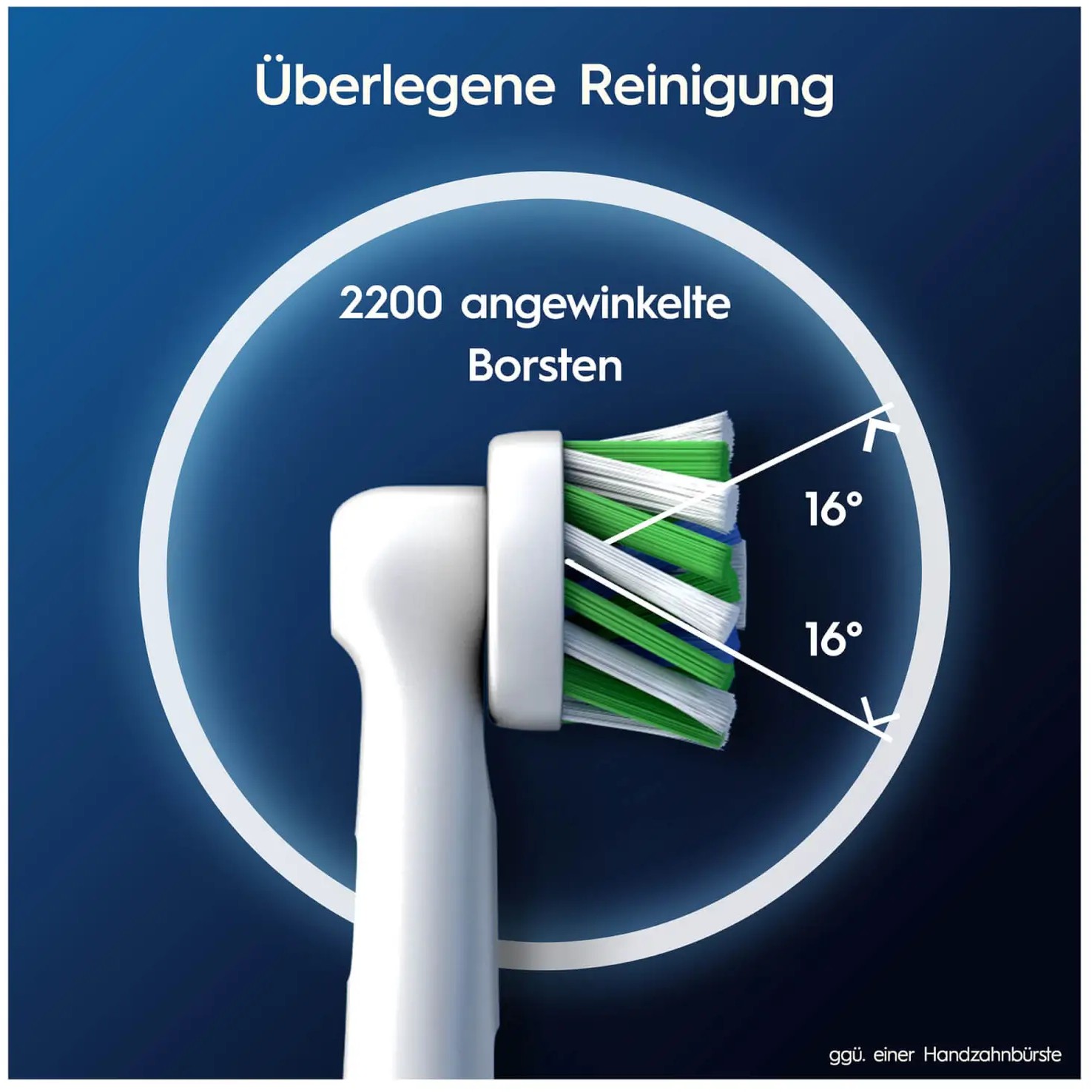 Oral-B AufsteckbÃ¼rsten CrossAction Pro 4er WeiÃŸ-4