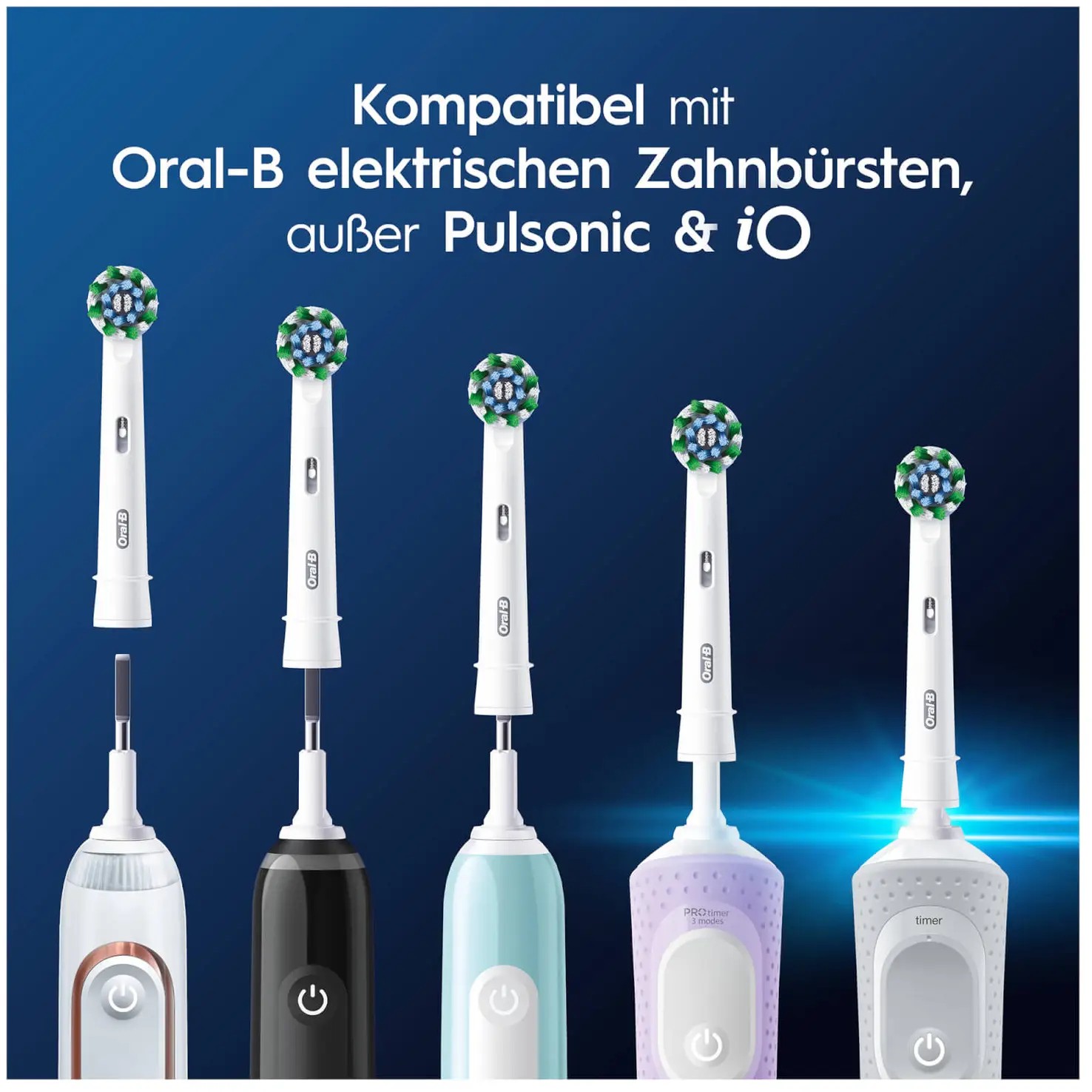 Oral-B AufsteckbÃ¼rsten CrossAction Pro 4er WeiÃŸ-6