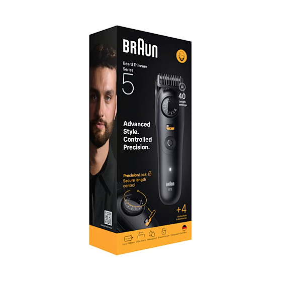 Trimer za bradu i kosu BRAUN Series 5 BT5520, crna boja-1