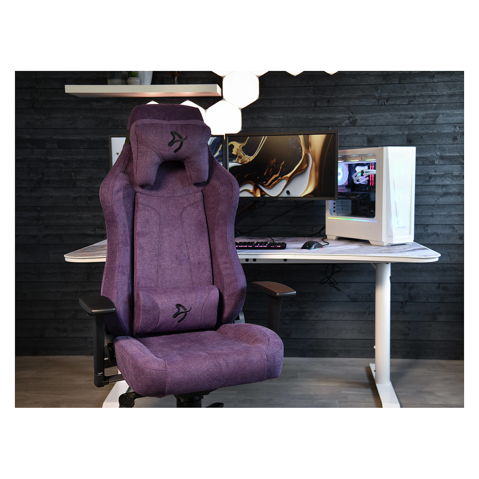 Gaming stolica AROZZI Vernazza Soft Fabric (ljubičasta boja)-4