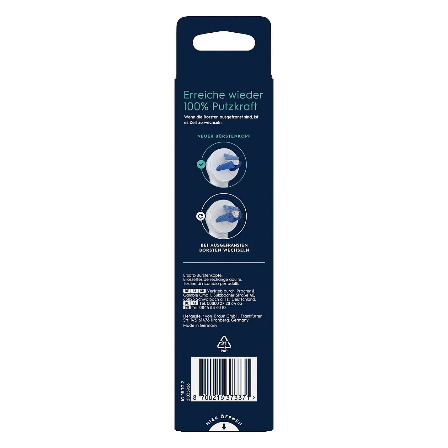 Oral-B iO AufsteckbÃ¼rsten Interdental Reinigung 2er-8