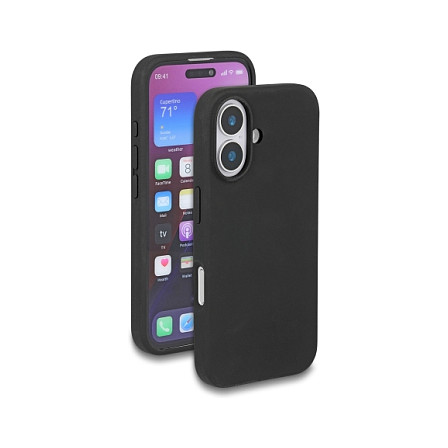 SchutzhÃ¼lle fÃ¼r iPhone 16 kompatibel mit MagSafe aus Soft-Touch Silikon schwarz-2