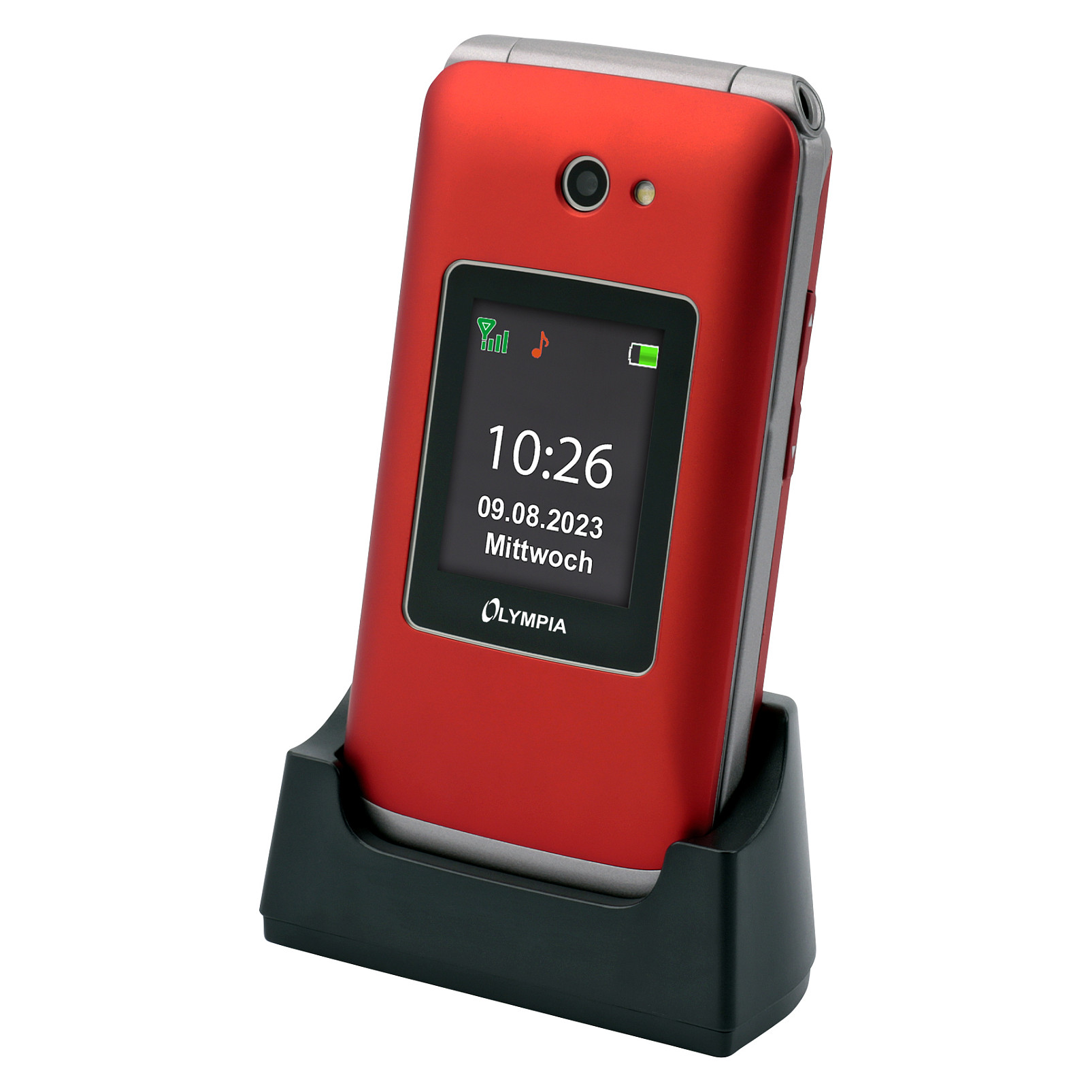 Mobitel OLYMPIA Vitus 4G (2.8", 4G, preklopni, SOS, 1600 mAh, crvena boja)-2