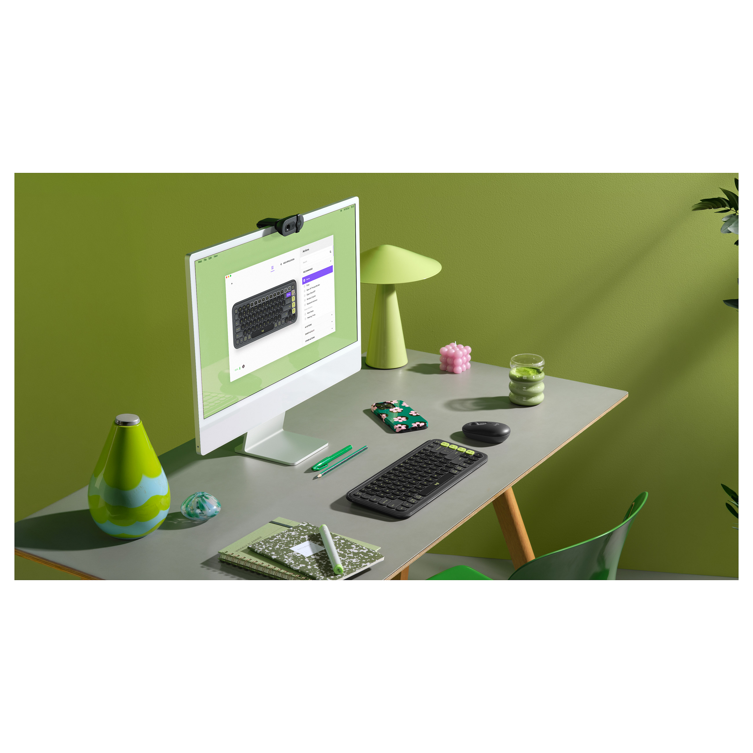 Tipkovnica i miš LOGITECH POP Keys & POP Mouse Combo, bežična, Pan-Nordic, Graphite-8