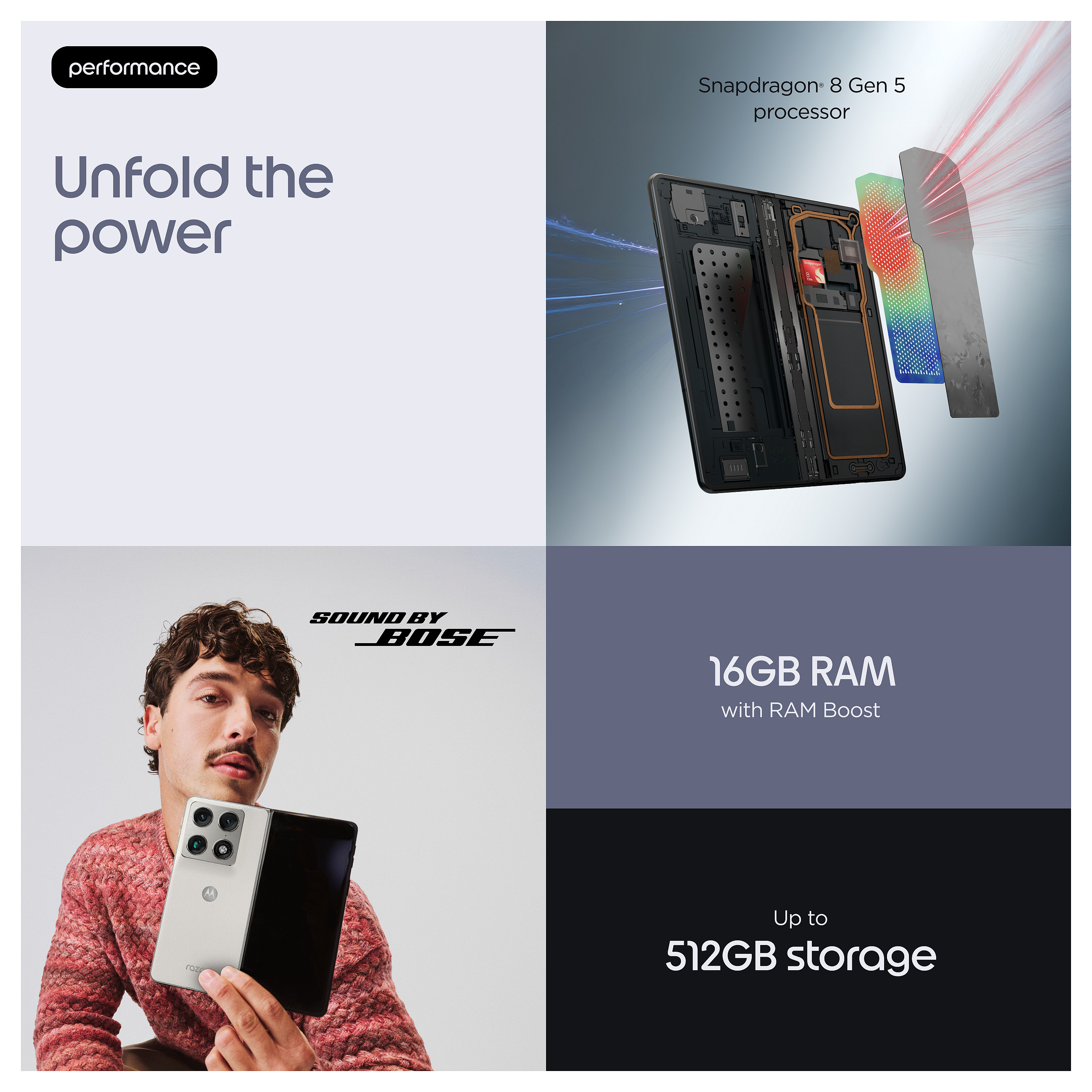 Mobitel MOTOROLA Razr 50 Ultra 12GB/512GB 5G Lily White (Bijela)-14