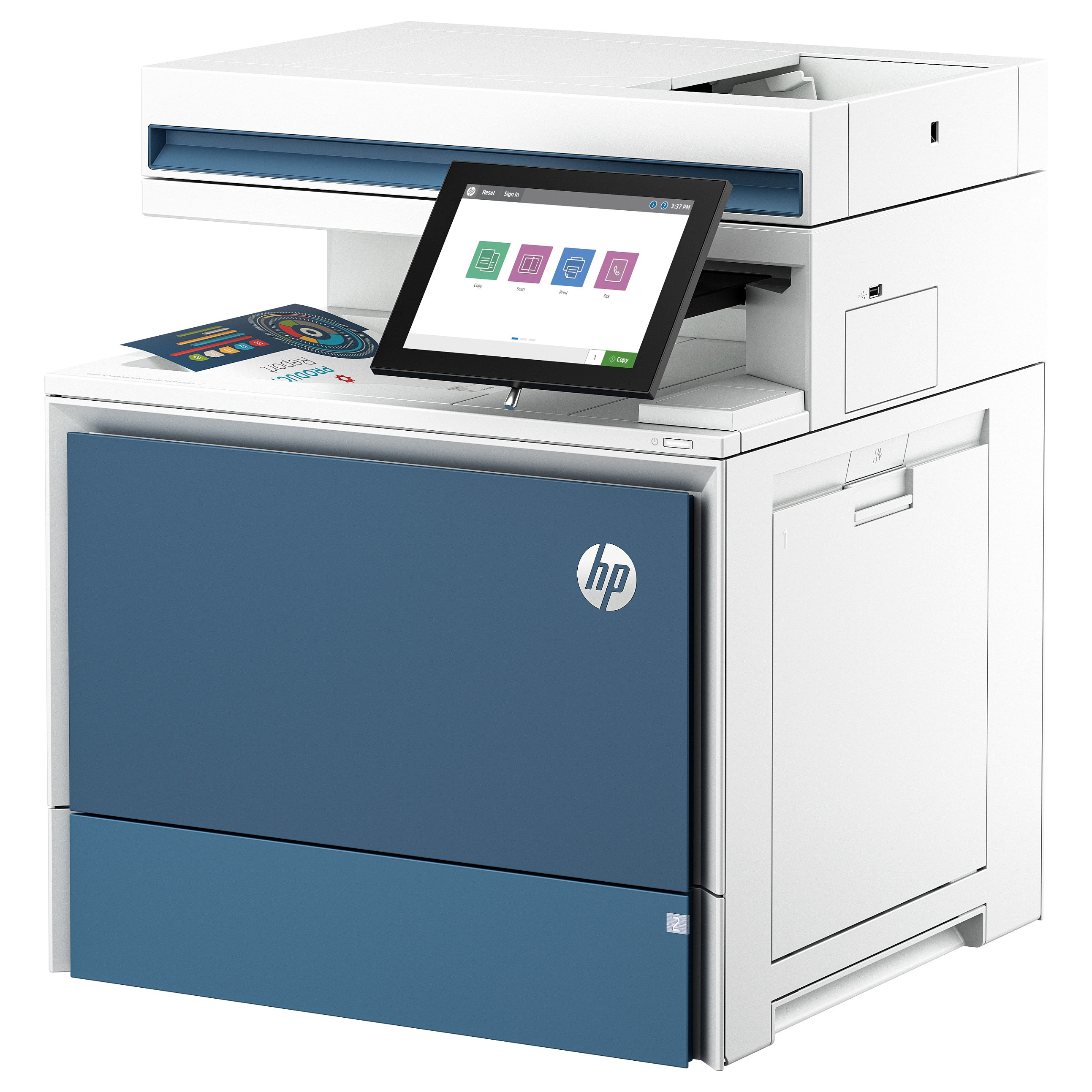 Multifunkcijski printer HP Color LaserJet Enterprise MFP X58045dn (laserski, u boji, ispis/kopiranje/skeniranje, 43 ppm, ADF, duplex, Ethernet)-3