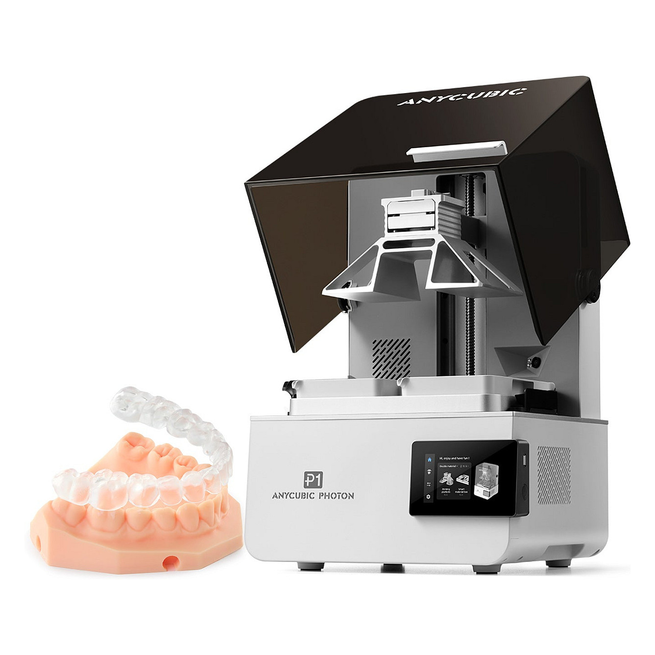 Smola za 3D printer ANYCUBIC DLP Craftsman Resin 1kg siva boja-3