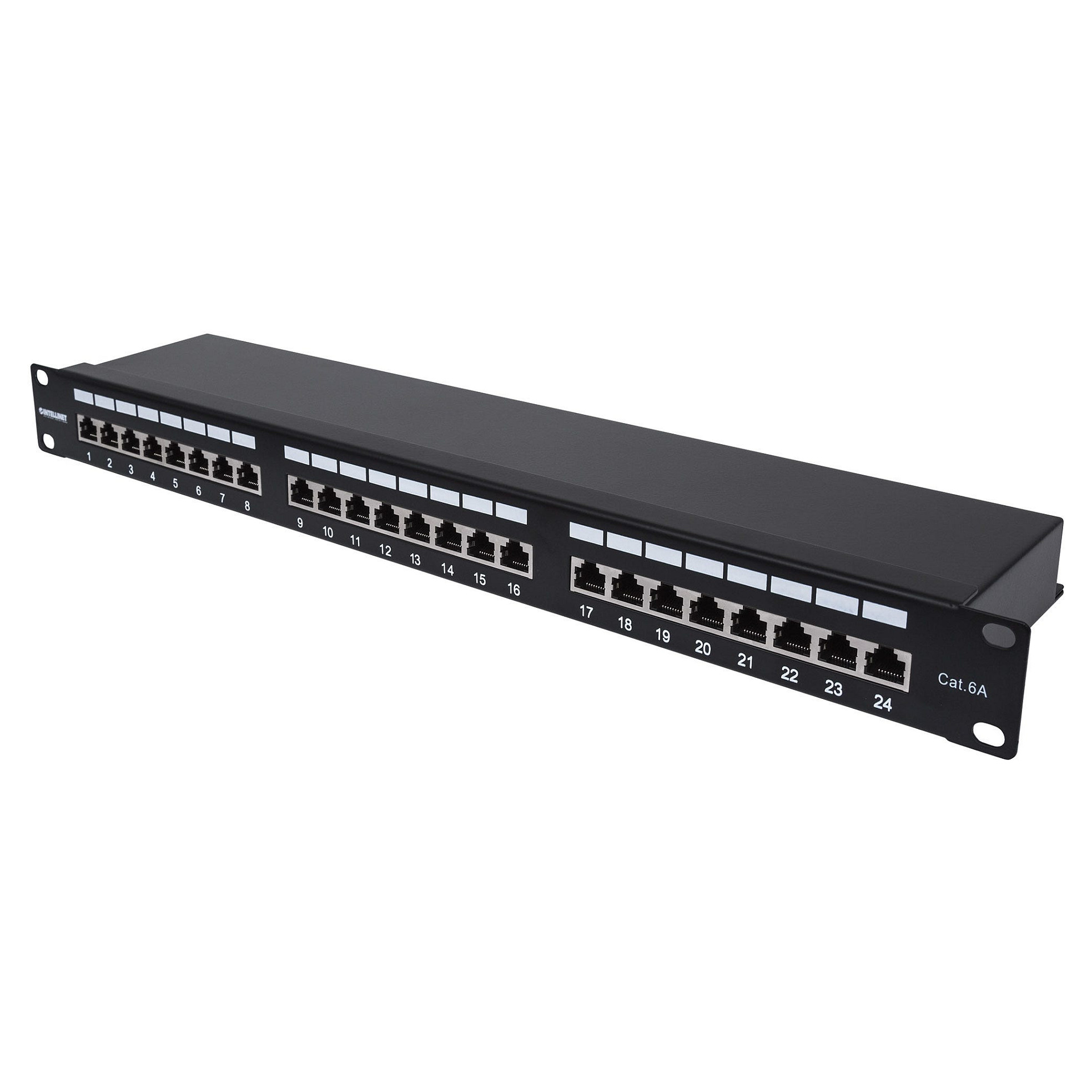 Patch panel INTELLINET 24-portni Cat6a FTP (oklopljeni), 1U-0