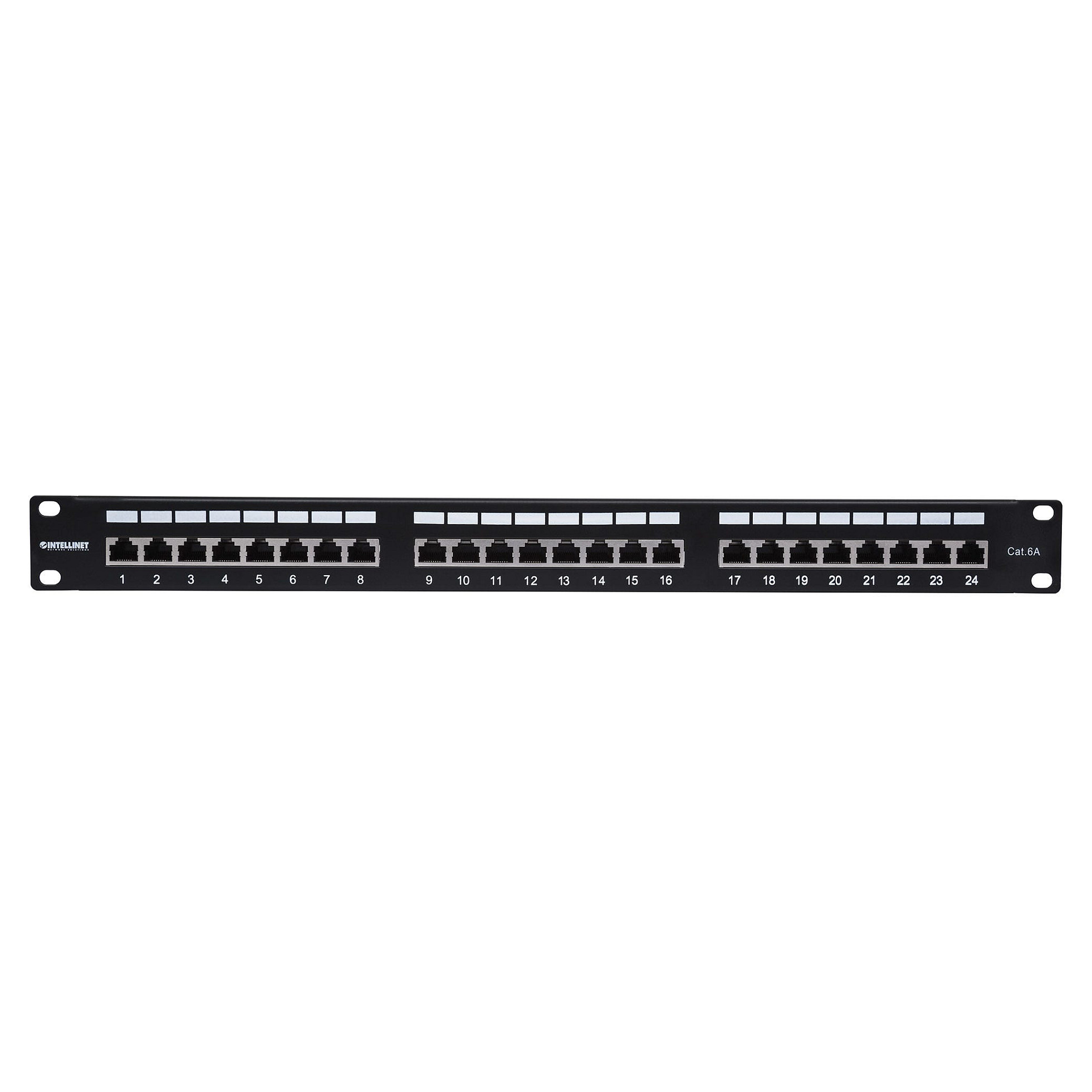 Patch panel INTELLINET 24-portni Cat6a FTP (oklopljeni), 1U-2