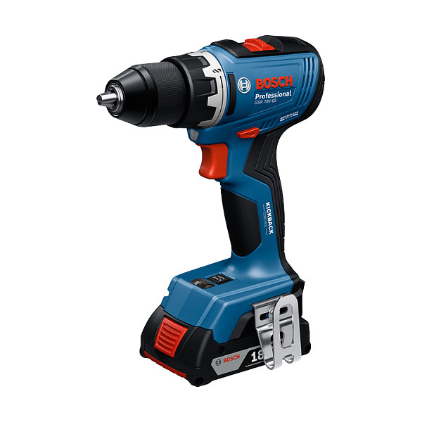 Powertools Akku-Schlagbohrschrauber GSB 18V-65 Professional, 18Volt (blau, 2x Li-Ion Akku 5,0Ah, in L-BOXX)-1