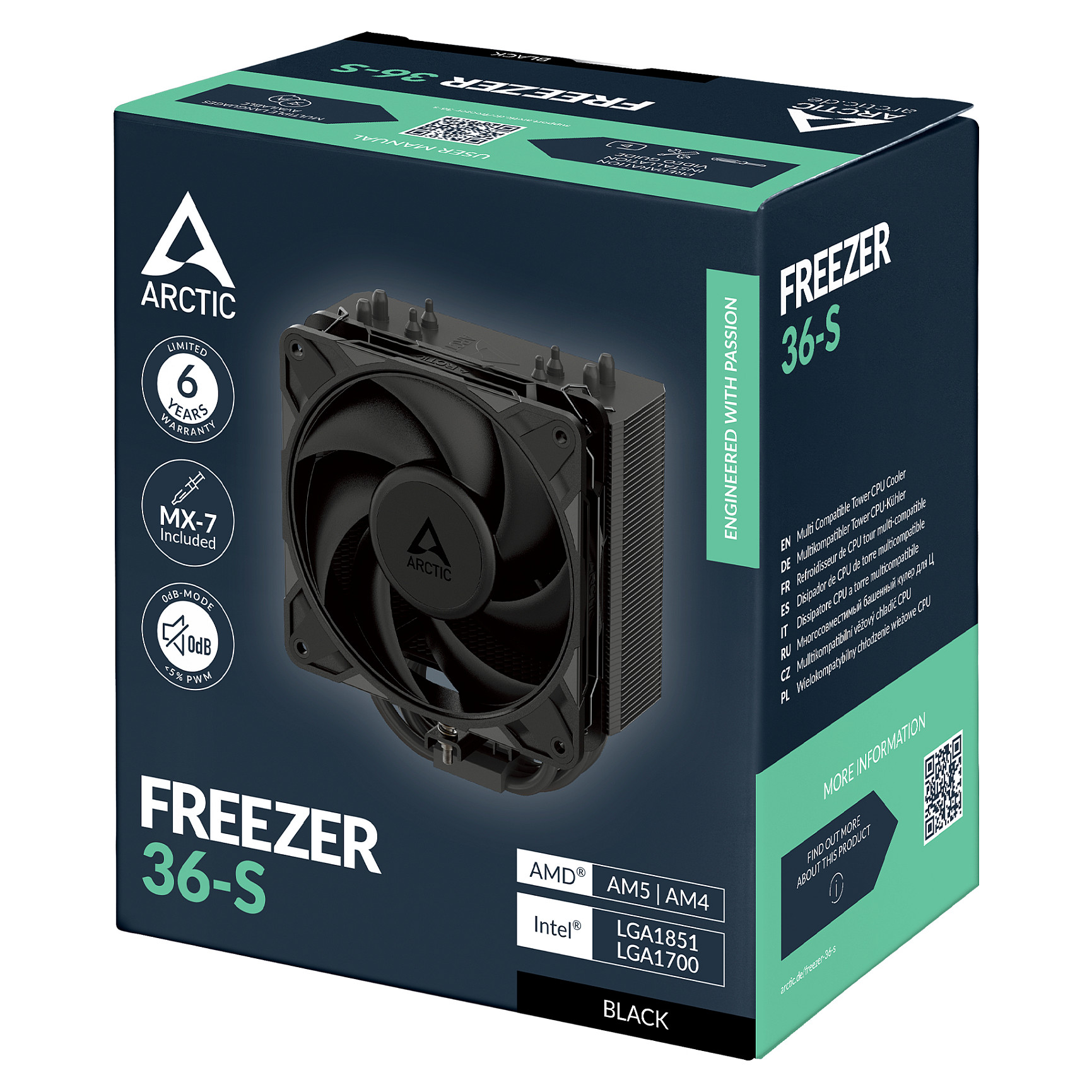 K Cooler Arctic Freezer 36-S Black-6