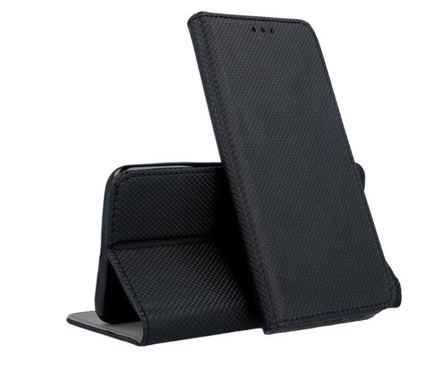 Torbica za mobitel MAXMOBILE Smart Magnet za SAMSUNG Galaxy A17 (preklopna, eko koža, crna boja)-2