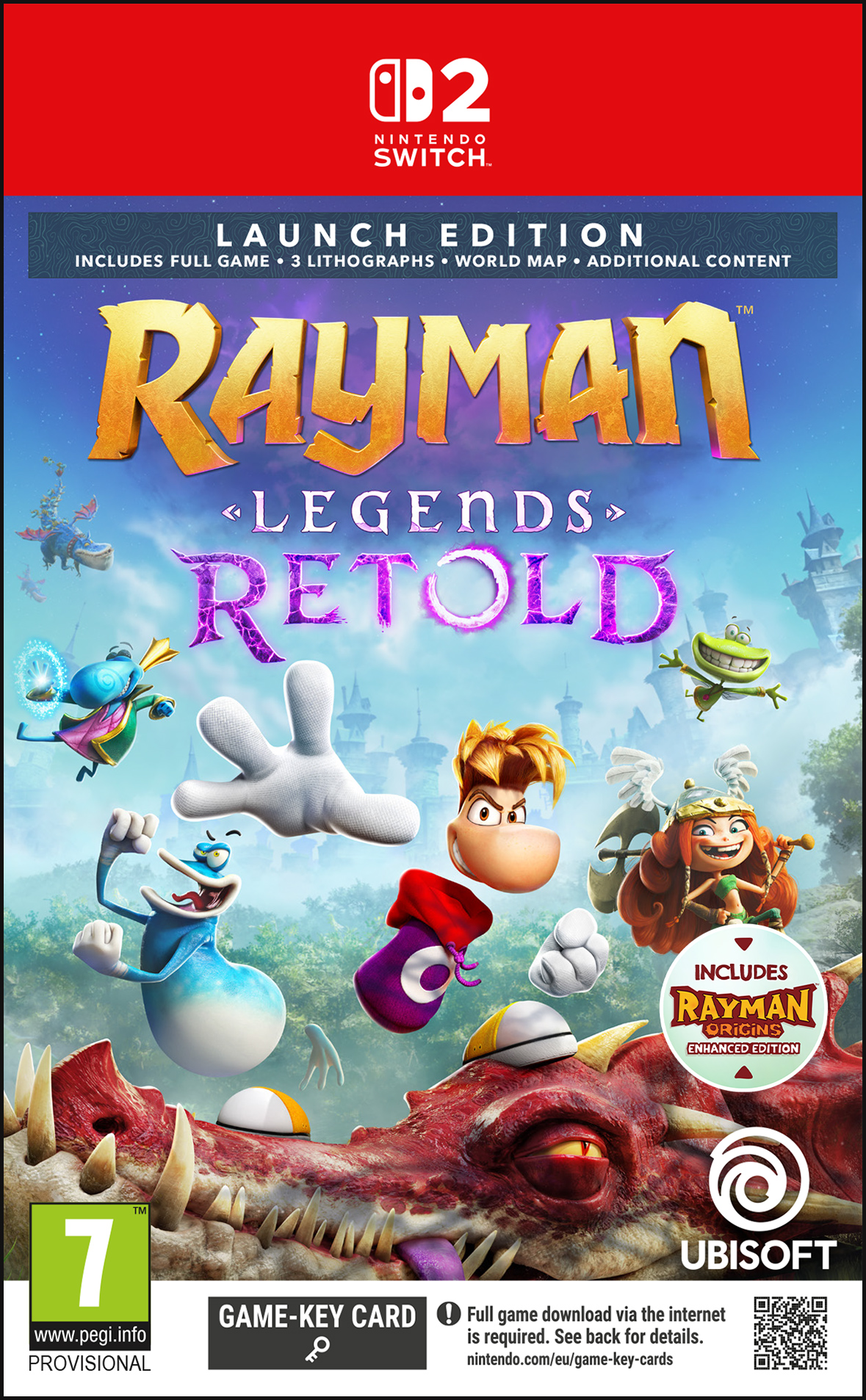 Igra za NINTENDO Switch 2 Rayman Legends Retold Launch Edition (Game Key Card) PREORDER-0