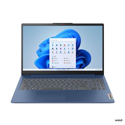 Laptop LENOVO IdeaPad Slim 3 15AMN8 (15.6", FHD, AMD Ryzen 5 7520U, 16GB, 512GB SSD, AMD Radeon 610M Graphics, FreeDOS, Non-HR tipkovnica, Abyss Blue)-0