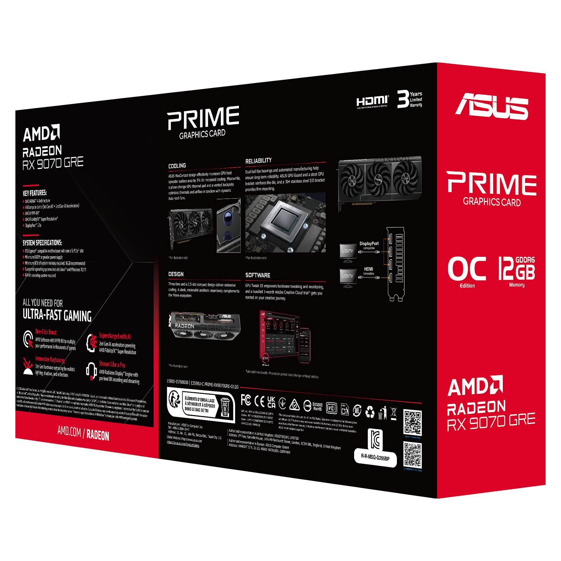 Grafička kartica ASUS Prime Radeon RX 7900 GRE 12GB GDDR6-13