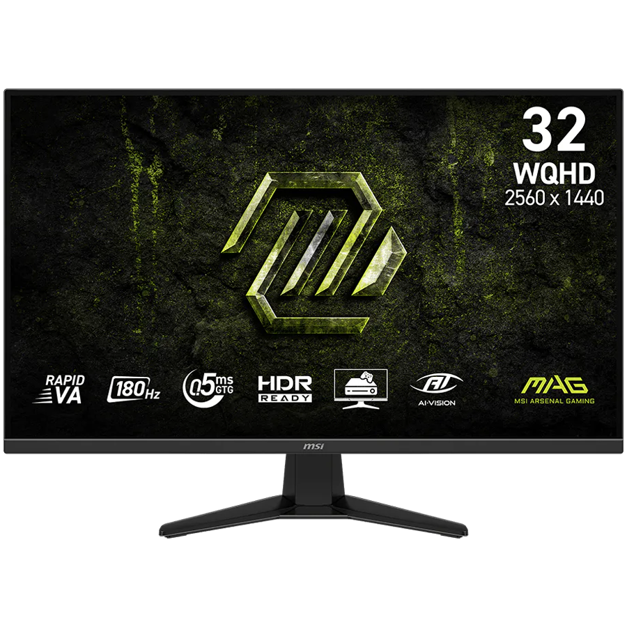 Monitor MSI MAG 325QF E18V 31.5" (Rapid VA, WQHD, 180Hz, 0.5ms, Adaptive Sync)-0