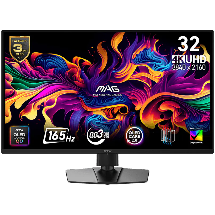 Monitor MSI MAG 322UP QD-OLED E16 31.5" (QD-OLED, 4K UHD, 165Hz, 0.03ms, FreeSync Premium Pro, G-Sync kompatibilan)