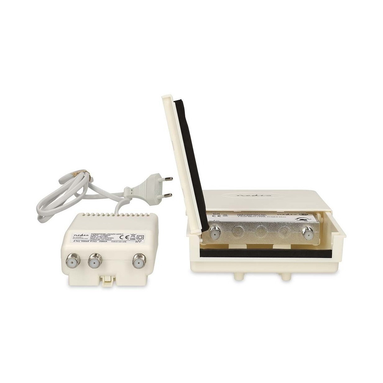 Antensko pojačalo NEDIS MAMP26700WT, 2 izlaza, 15-30 dB-0