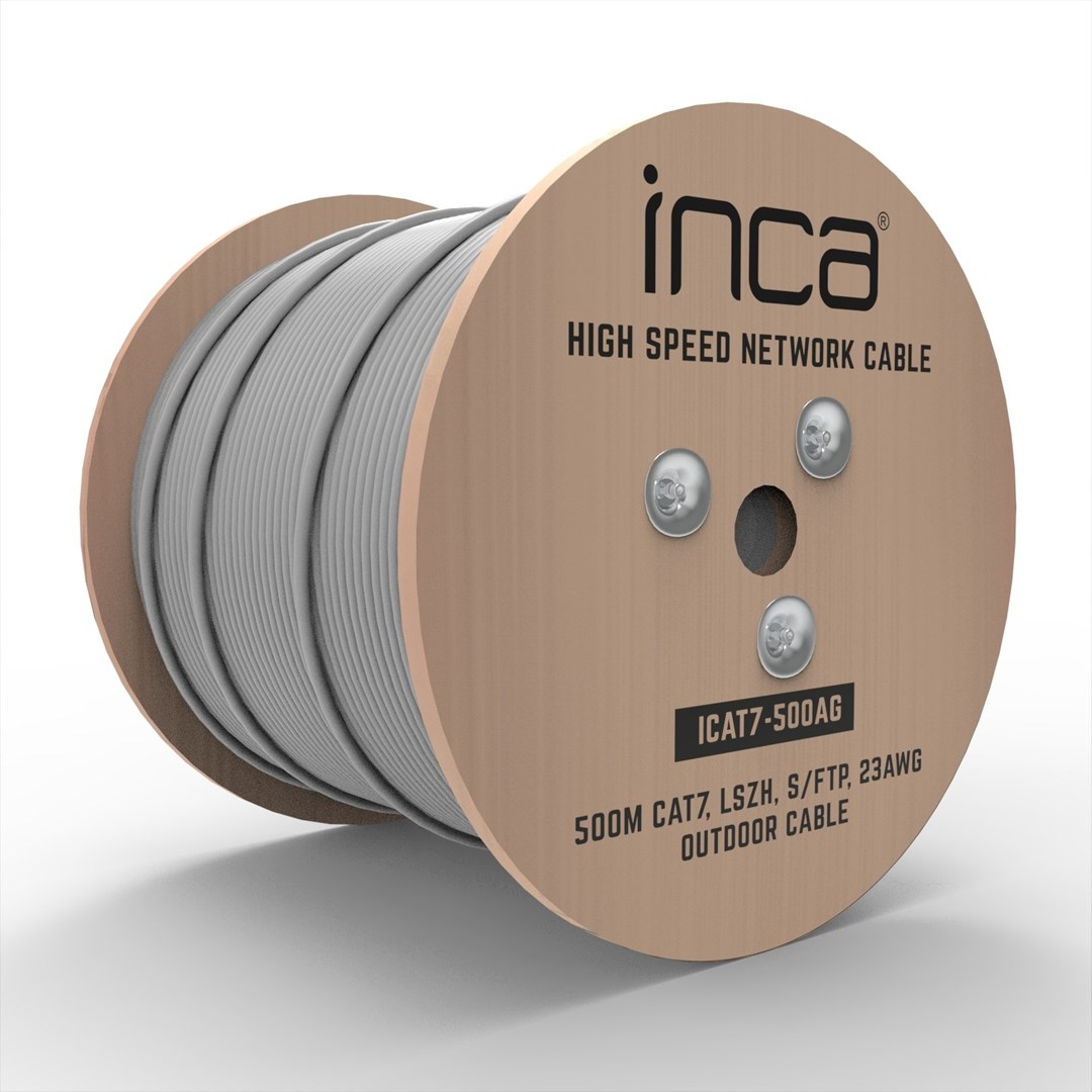 Inca ICAT7-500AG networking cable Grey 500 m Cat7 S/FTP (S-STP)-2