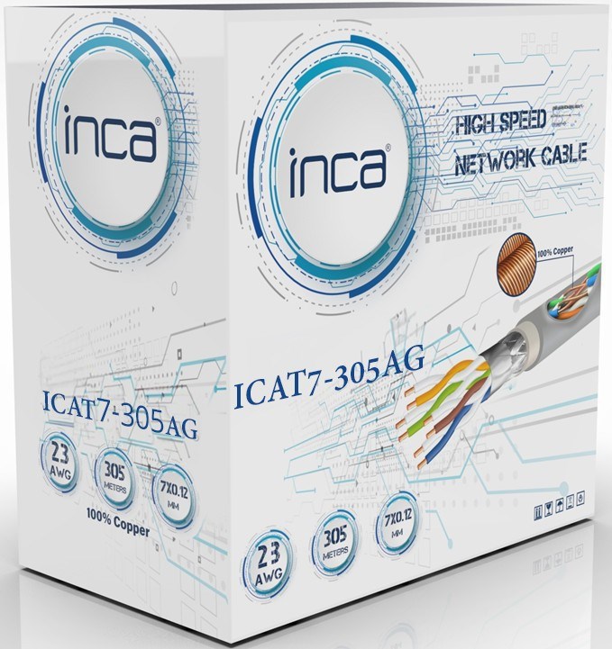 Inca ICAT7-305AG networking cable Grey 305 m Cat7 S/FTP (S-STP)-2