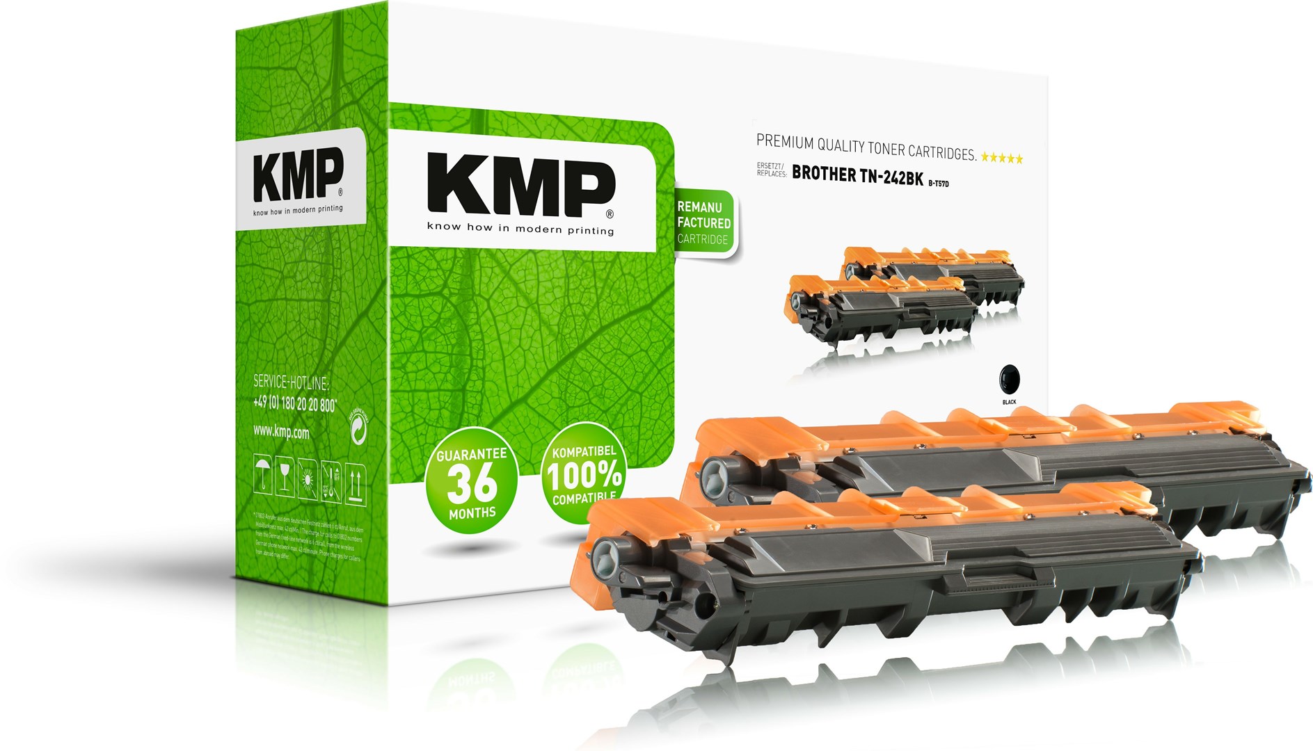 Toner KMP B-T57D (zamjenski za Brother TN-2421) crna boja, dvostruko pakiranje-0